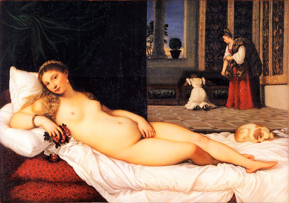 Tizian, Venus von Urbino, 1538, Florenz, Galleria degli Uffizi